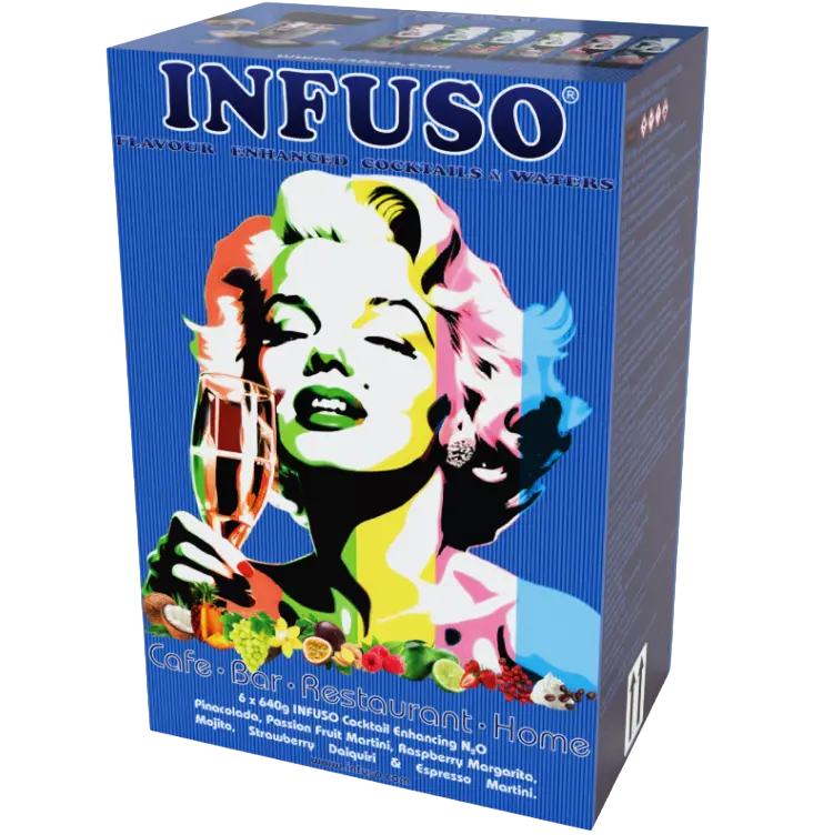 Cocktail Flavour Chargers Case of 6 (640g N2O) Businesses Only INTRO OFFER