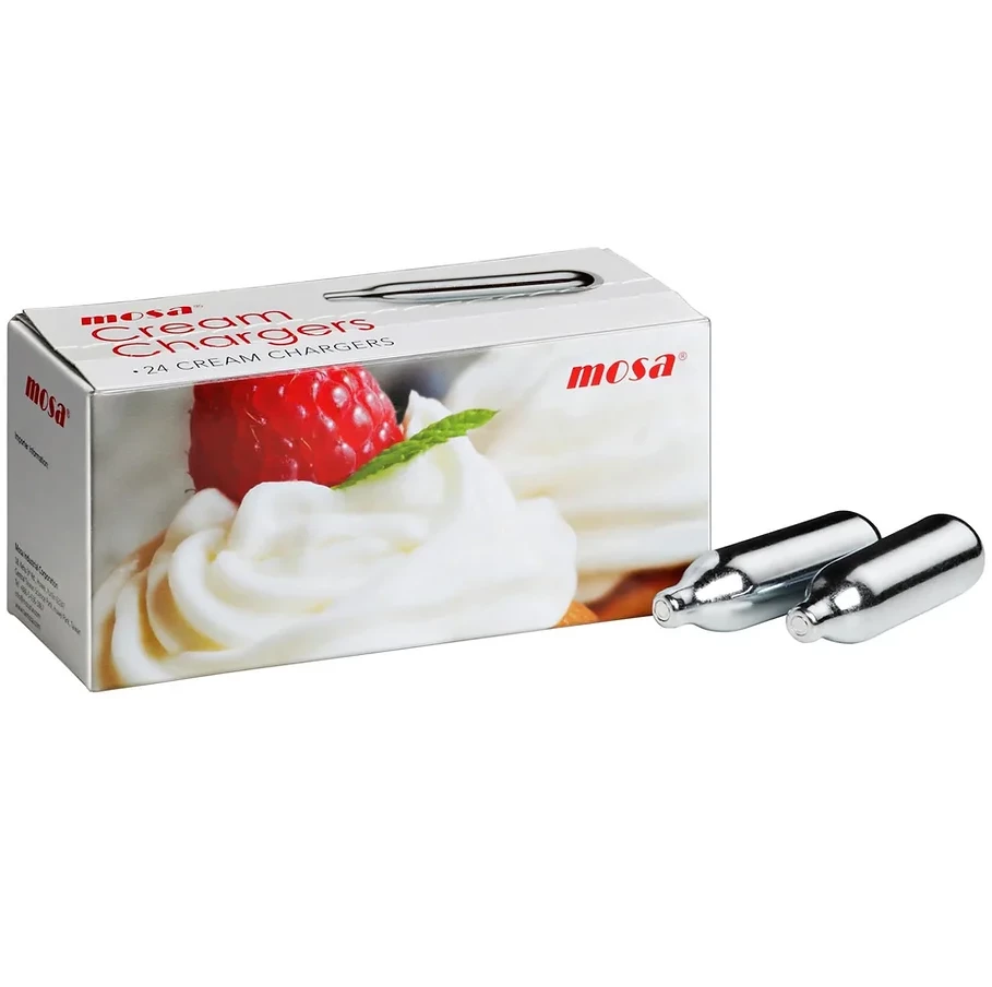 Cream Chargers by Mosa -  1 Box of 24 (24 Cartridges)